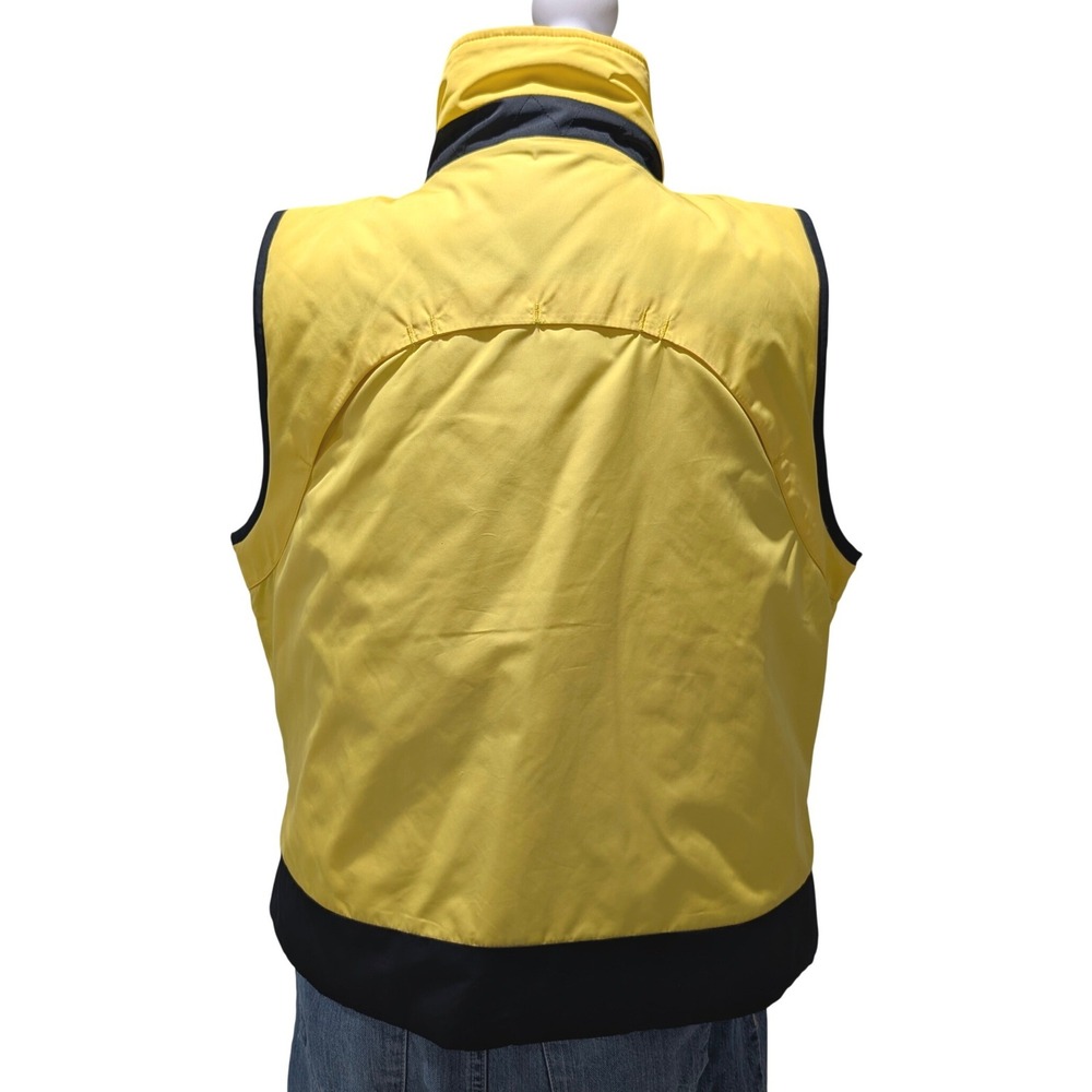 Ralph Lauren L RL Active Women's Yellow Black Colorblock Puffer Vest Size L - Picture 10 of 12